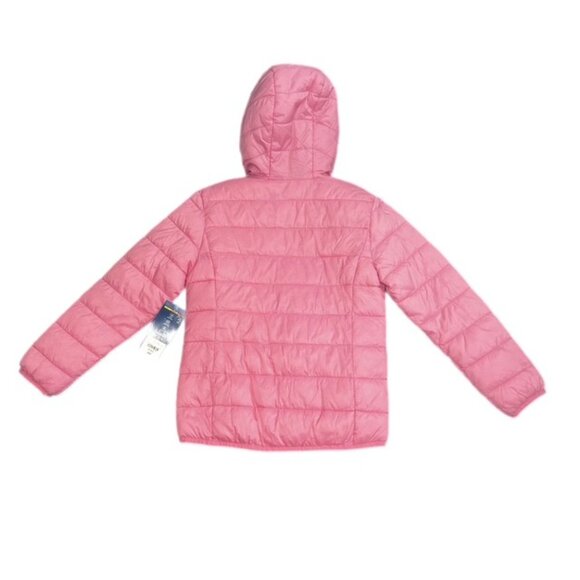 Arizona Jean Co Girl's Packable Hooded Jacket Pink Size M 10/12 NWT! - Picture 2 of 6
